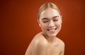 Attractive girl with groomed body Royalty Free Stock Photo