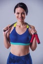 Attractive sports girl Royalty Free Stock Photo