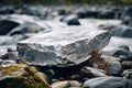 attractive gray marble on rocks