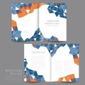 Attractive half-fold brochure template design