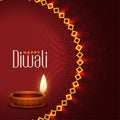 Attractive happy diwali traditional festival background