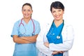 Attractive happy doctors women Royalty Free Stock Photo