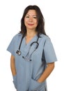 Attractive Hispanic Doctor or Nurse