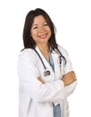 Attractive Hispanic Doctor or Nurse Royalty Free Stock Photo