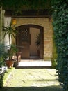 Attractive hotel entrance. Royalty Free Stock Photo