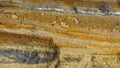 Attractive image of the multiple layers of diverse rock material. Royalty Free Stock Photo