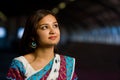 Attractive indian lady in traditional costume