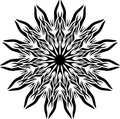 attractive isolated tatto mendela pattern