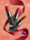 Attractive lipstick product poster