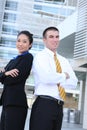 Attractive Man and Woman Business Team Royalty Free Stock Photo