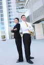 Attractive Man and Woman Business Team Royalty Free Stock Photo