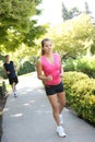 Attractive Man and Woman Couple Jogging