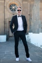 Attractive mature man with tuxedo