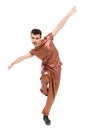 Attractive modern dancer showing some movements Royalty Free Stock Photo