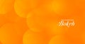 Attractive orange bokeh banner with text space