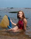 Attractive portrait of cheerful young woman Royalty Free Stock Photo