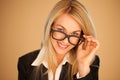Attractive professional woman in glasses Royalty Free Stock Photo