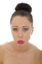 Attractive Sad Miserable Unhappy Young Caucasian Woman In Her Twenties Royalty Free Stock Photo