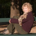 Attractive Senior Woman on Bench