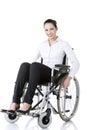Attractive smiling disabled businesswoman Royalty Free Stock Photo
