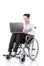 Attractive smiling disabled businesswoman Royalty Free Stock Photo