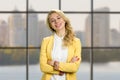 Attractive smiling young business woman. Royalty Free Stock Photo