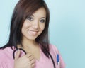 Attractive smiling young student nurse Royalty Free Stock Photo