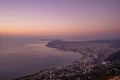 Attractive spring cityscape of Vlore city from Kanines fortress. Captivating morning sescape of Adriatic sea