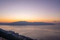 Attractive spring cityscape of Vlore city from Kanines fortress. Captivating morning sescape of Adriatic sea