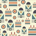 Attractive tribal vector seamless pattern