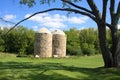 Attractive Twin Silos Royalty Free Stock Photo