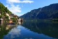 Attractive view of houses and building in Hallstatt