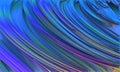 Attractive vivid bright mastic or plasticine in dynamic shape of frozen wave or vortex in colors of aqua blue, purple, pink. Royalty Free Stock Photo