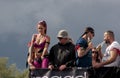 Attractive woman, dancing during Christopher Street Day Parade Royalty Free Stock Photo