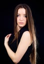 Attractive woman long hair. Natural beauty. Beauty salon. Incredible beauty confident girl. Pretty girl skincare and