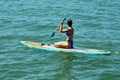 Attractive Woman Paddleboarder