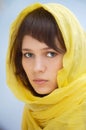 Attractive woman with veil Royalty Free Stock Photo