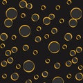 Attractive yellow and grey bubbles art illustration