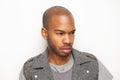 Attractive young african american man looking away Royalty Free Stock Photo