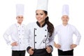 Attractive young chef team