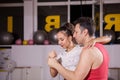 Attractive young couple dancing