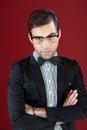 Attractive young male with glasses Royalty Free Stock Photo
