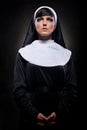 Attractive young nun Royalty Free Stock Photo