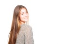 Attractive young woman looking back Royalty Free Stock Photo