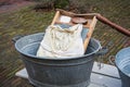 The attributes to do the laundry in an old fashioned way