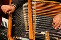 Attunes a cimbalom Royalty Free Stock Photo
