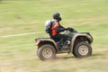 ATV in action Royalty Free Stock Photo