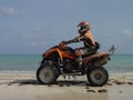 Atv on the beach in Haiti