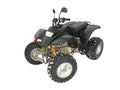 ATV Black All Terrain Vehicle on white snow Royalty Free Stock Photo