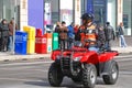 ATV Car in Saint Patrick's Day parade Ottawa, Canada Royalty Free Stock Photo